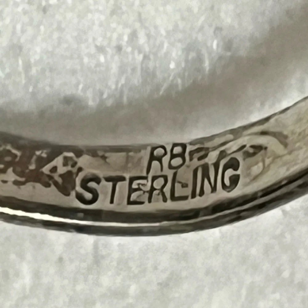 RB Sterling Native American Turquoise Ring - Picture 8 of 14